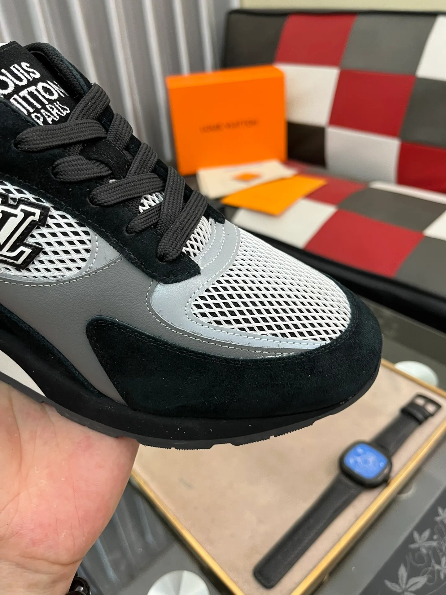 Men's Men's Shoes 💰660⌚️⌚️【LOUIS VUITTON) New 🍀LV Louis Vuitton*——LV classic dad shoes trendy shoes! Made of imported original soft calf leather, imported fly woven lining. Original wear-resistant rubber outsole! High quality products! Code number: 38-44